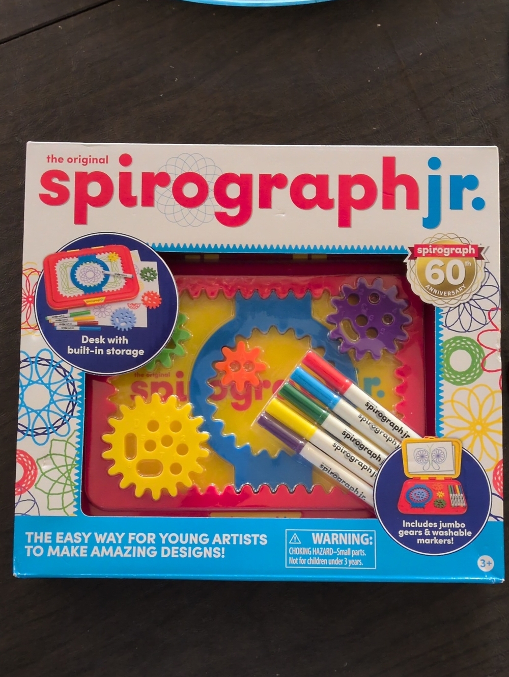 Spirograph Jr, The Original.  Includes Jumbo Gears And Washable Markers! Ages 3+